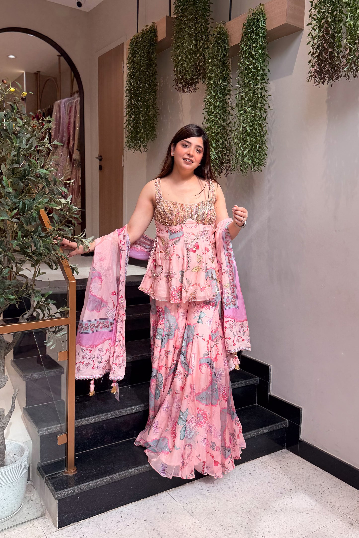 Divija Floral Printed Garara Set