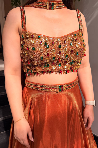 Ivaana Hand Embroidered Lehenga