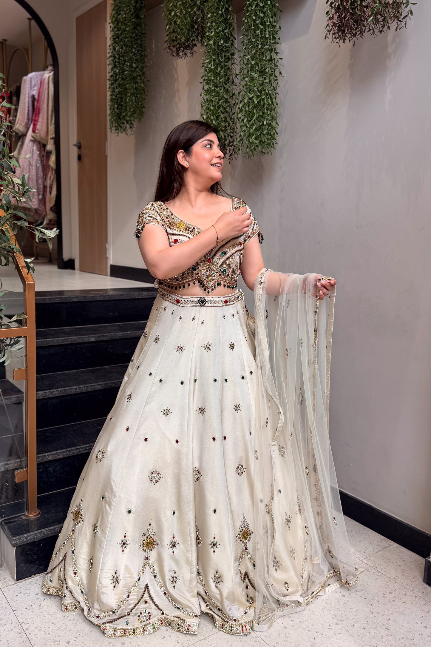 Yalina Hand Embroidered Lehenga