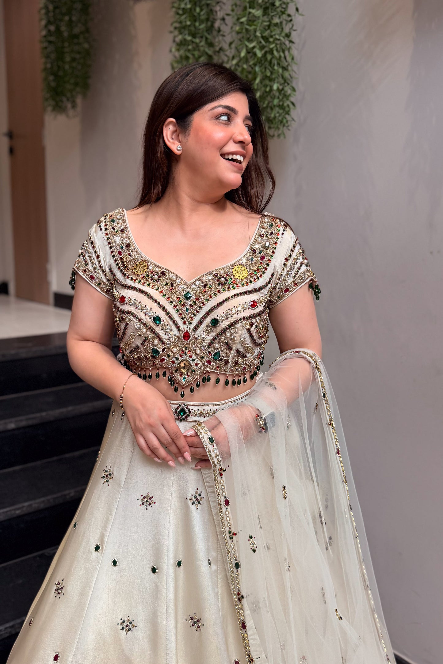 Yalina Hand Embroidered Lehenga