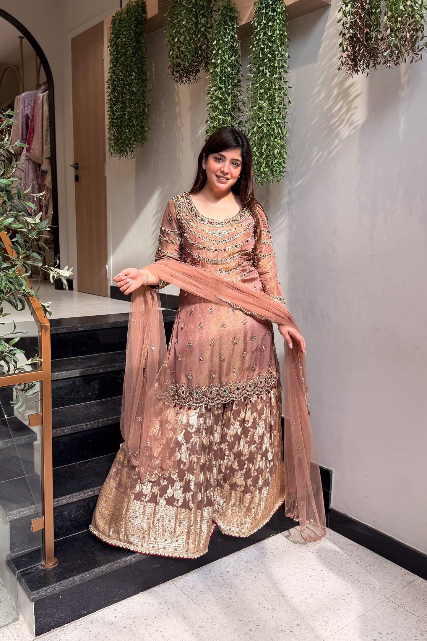 Shukar Hand Embroidered Garara Set