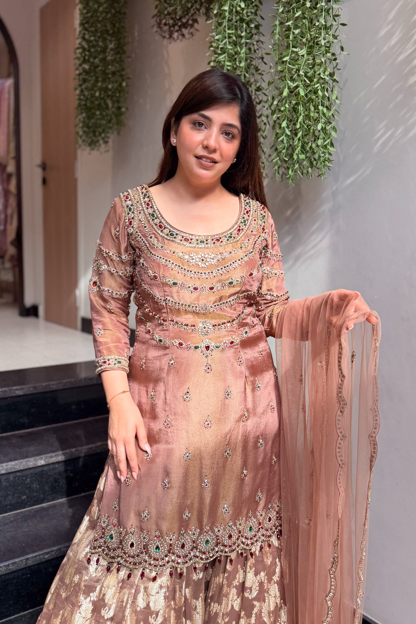 Shukar Hand Embroidered Garara Set