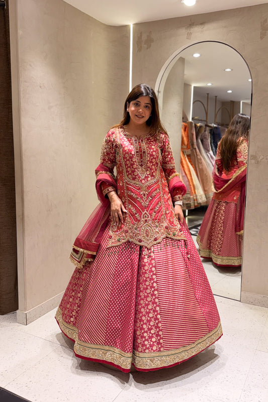 Devyani Hand Embroidered Lehenga