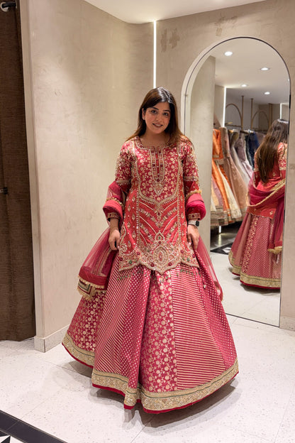 Devyani Hand Embroidered Lehenga