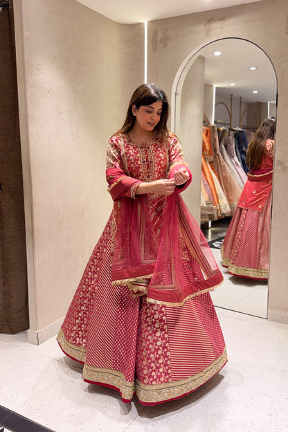 Devyani Hand Embroidered Lehenga