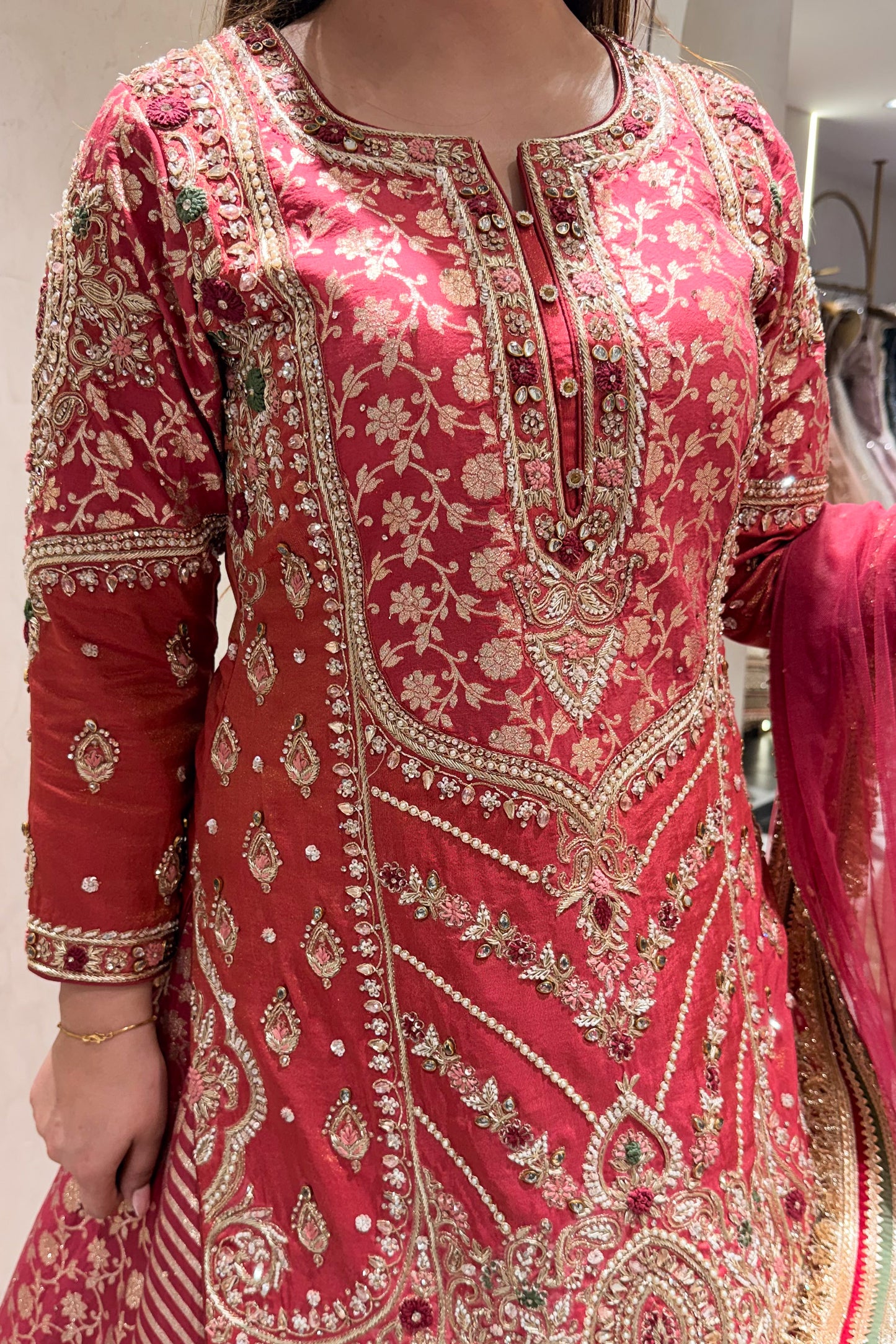 Devyani Hand Embroidered Lehenga
