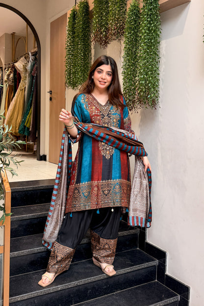 Shree Printed Anarkali Suit Set