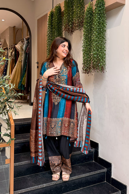 Shree Printed Anarkali Suit Set