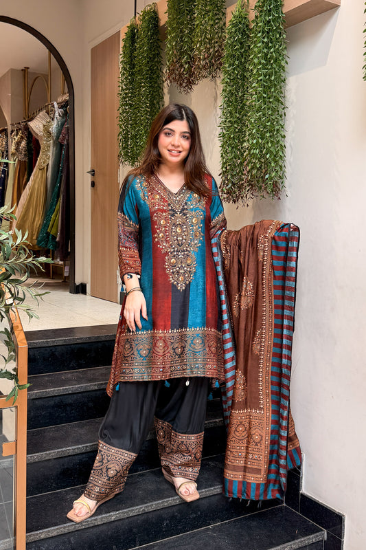 Shree Printed Anarkali Suit Set