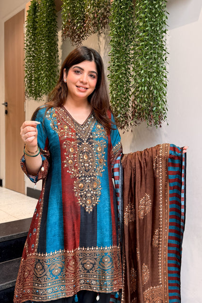 Shree Printed Anarkali Suit Set