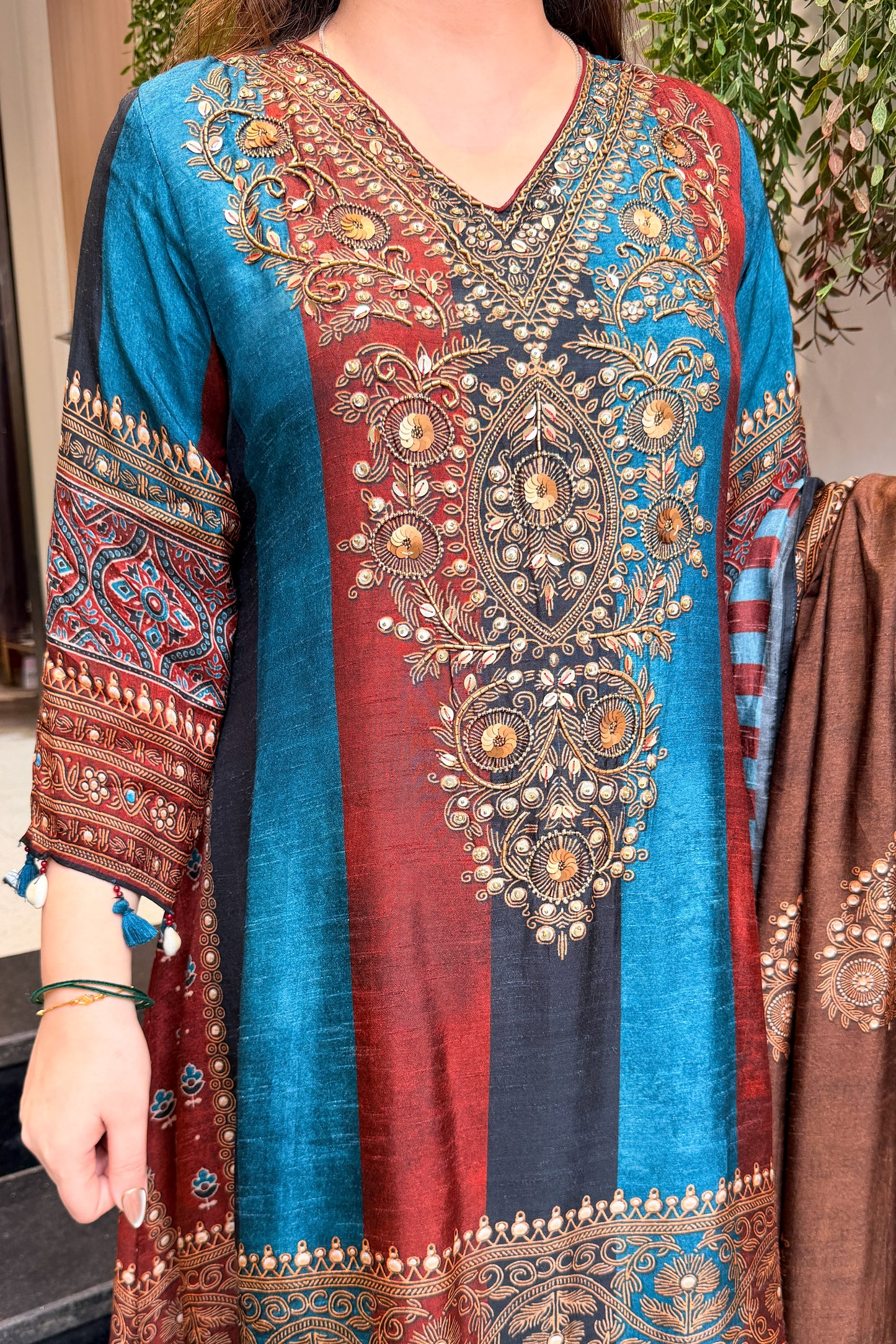 Shree Printed Anarkali Suit Set