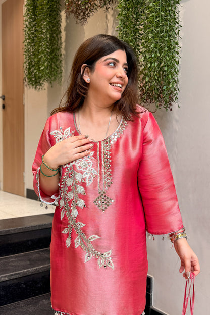 Ravisha Embroidered Co ord Set with Potli