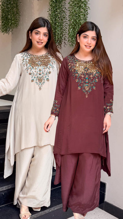 Zivya Embroidered Co ord Set