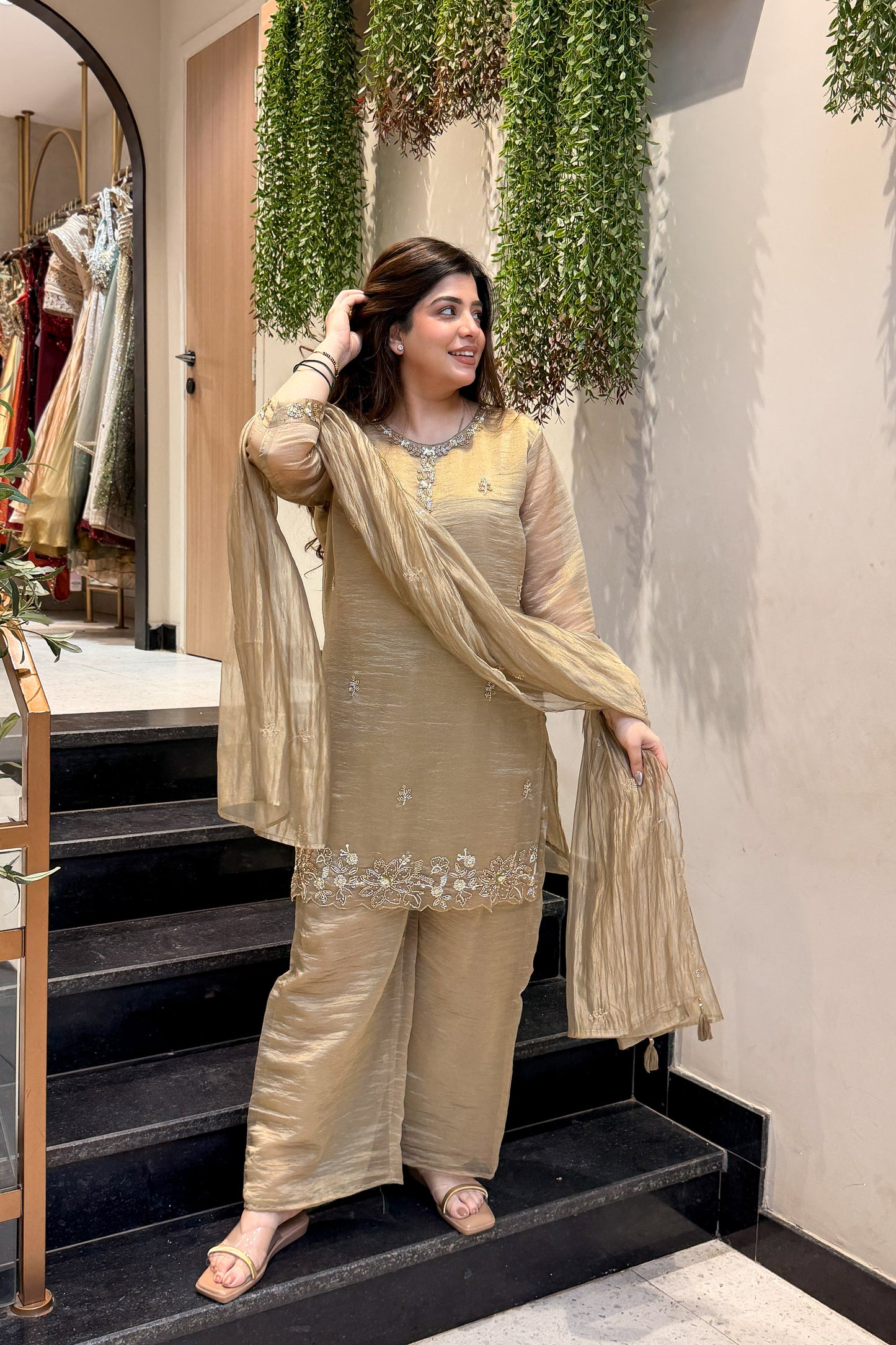 Zivanya Hand Embroidered Suit Set