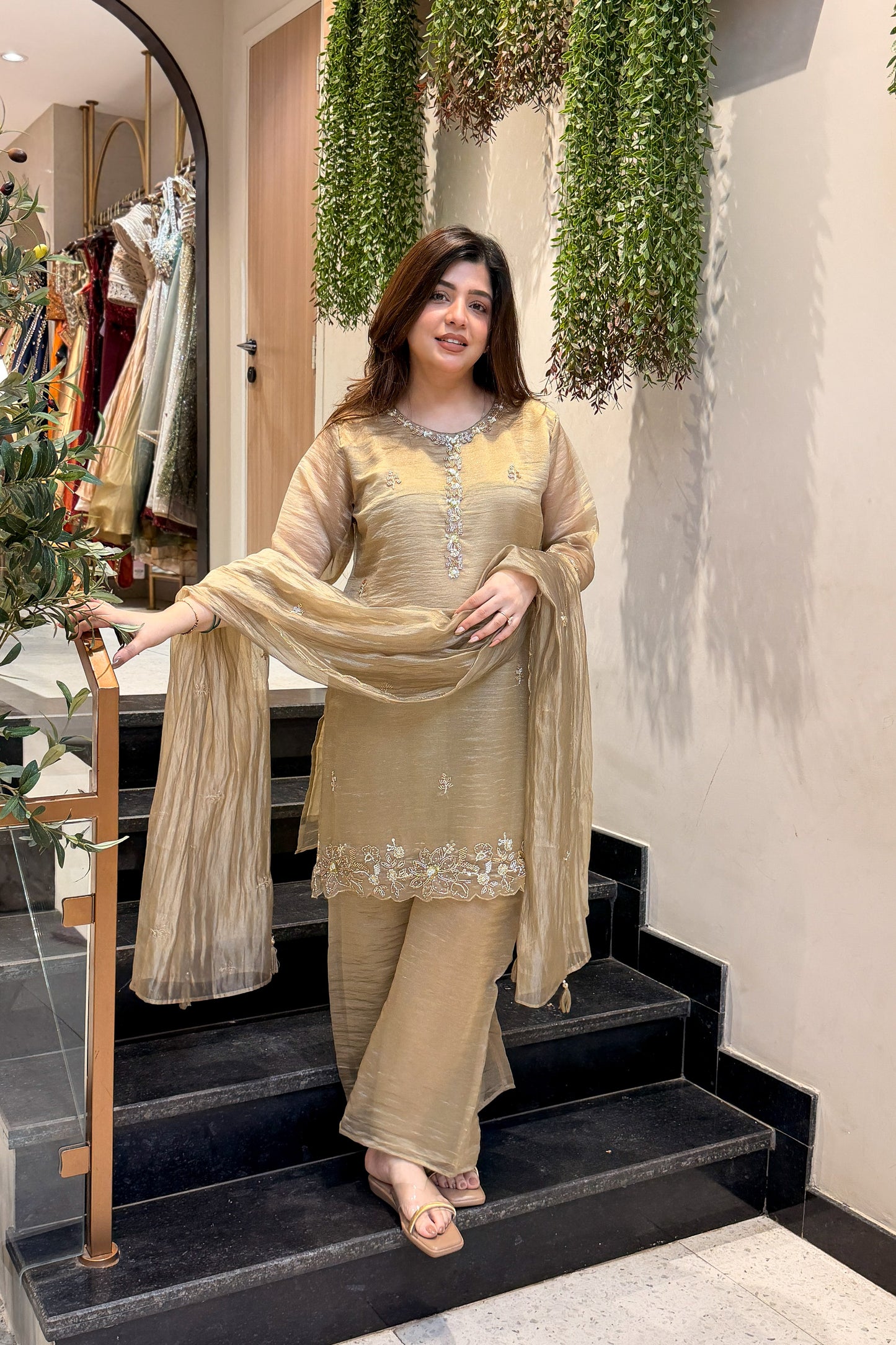 Zivanya Hand Embroidered Suit Set