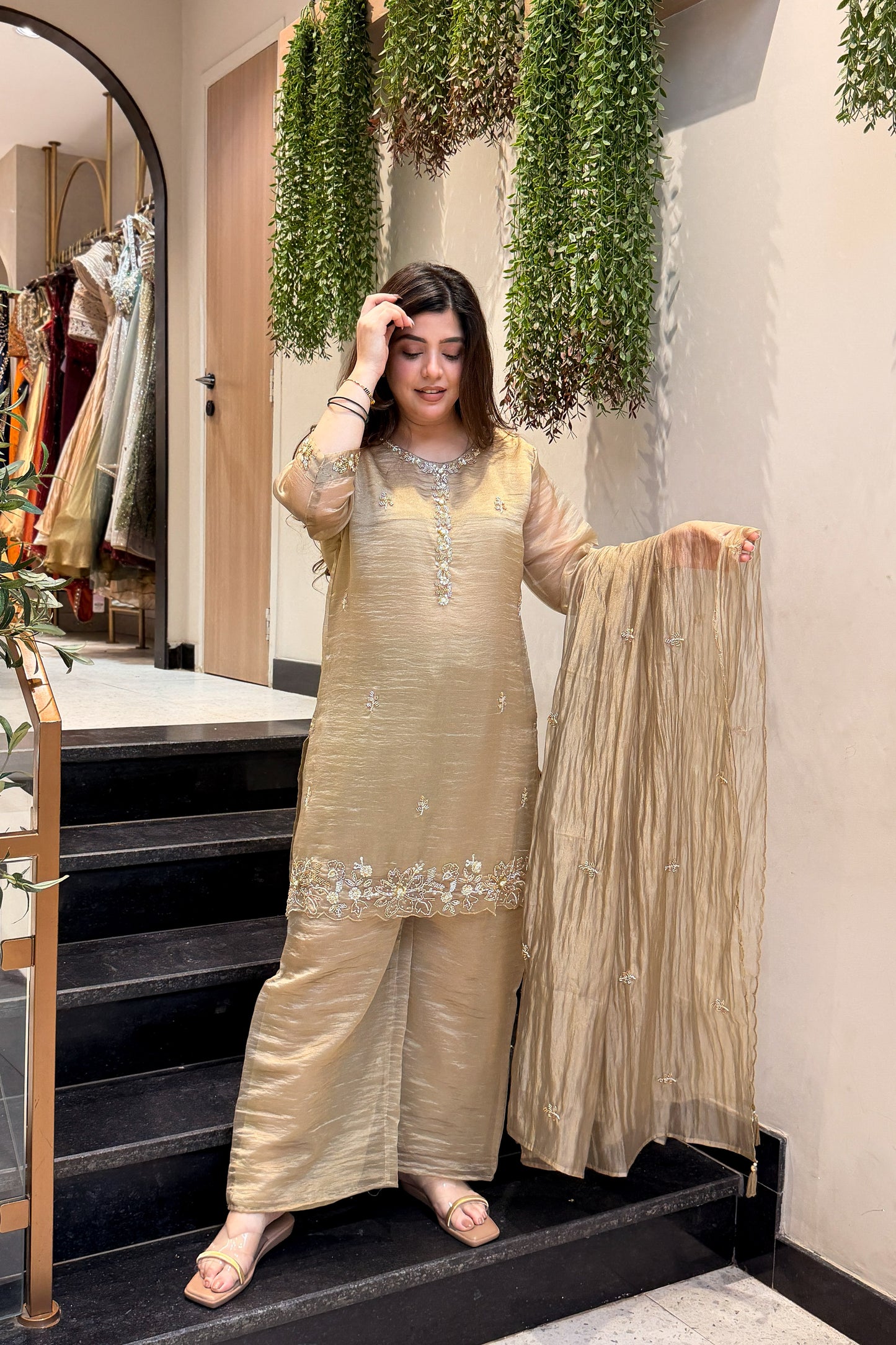 Zivanya Hand Embroidered Suit Set