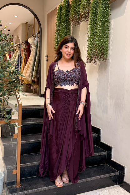 Rishani Hand Embroidered Three Piece Set