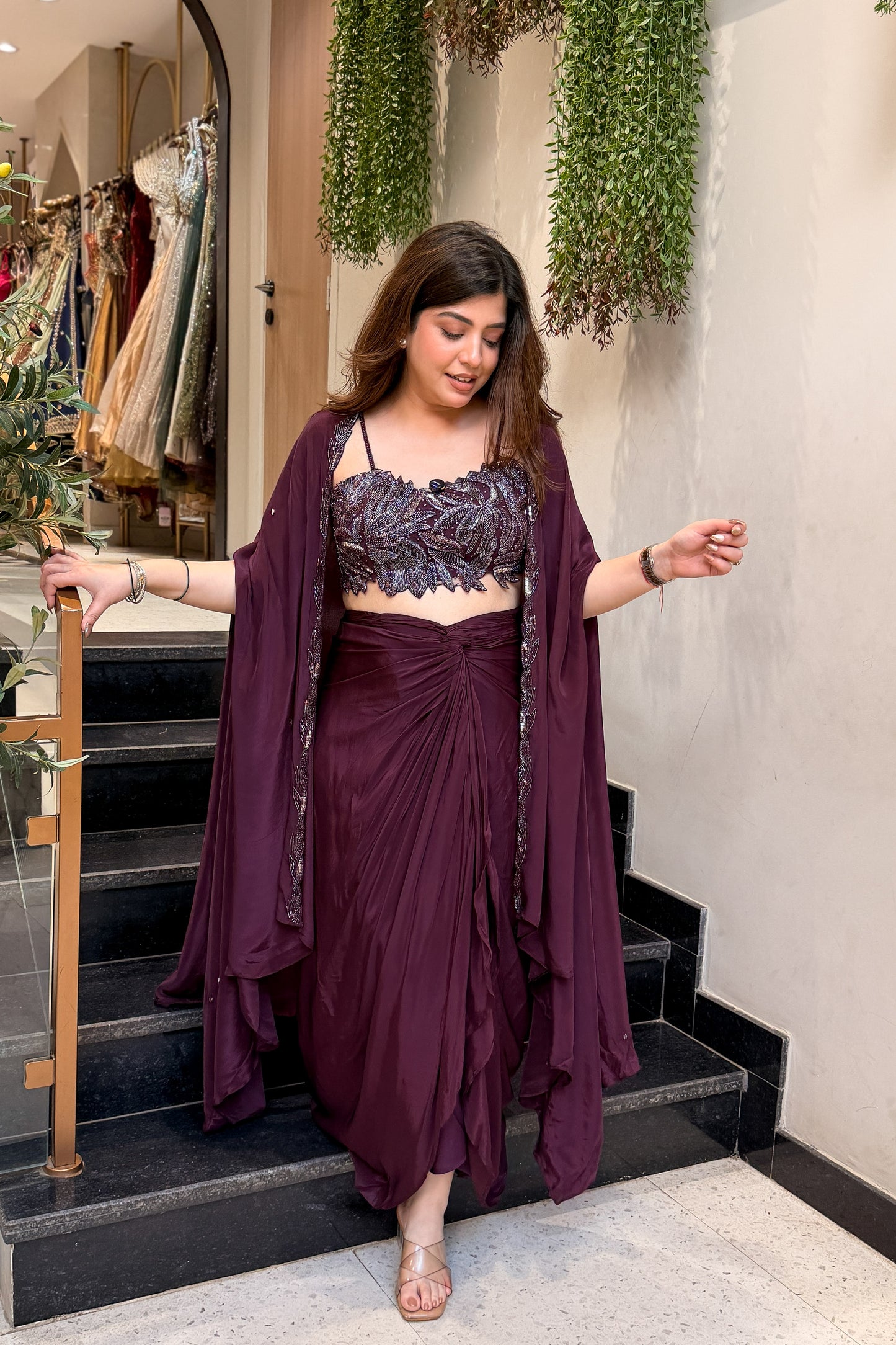 Rishani Hand Embroidered Three Piece Set