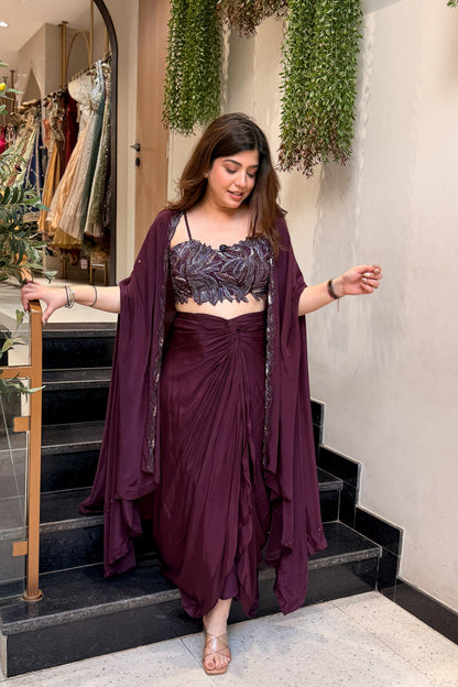 Rishani Hand Embroidered Three Piece Set
