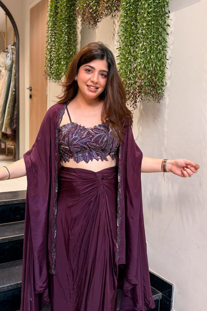 Rishani Hand Embroidered Three Piece Set