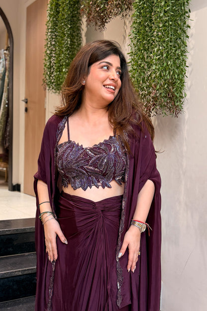 Rishani Hand Embroidered Three Piece Set