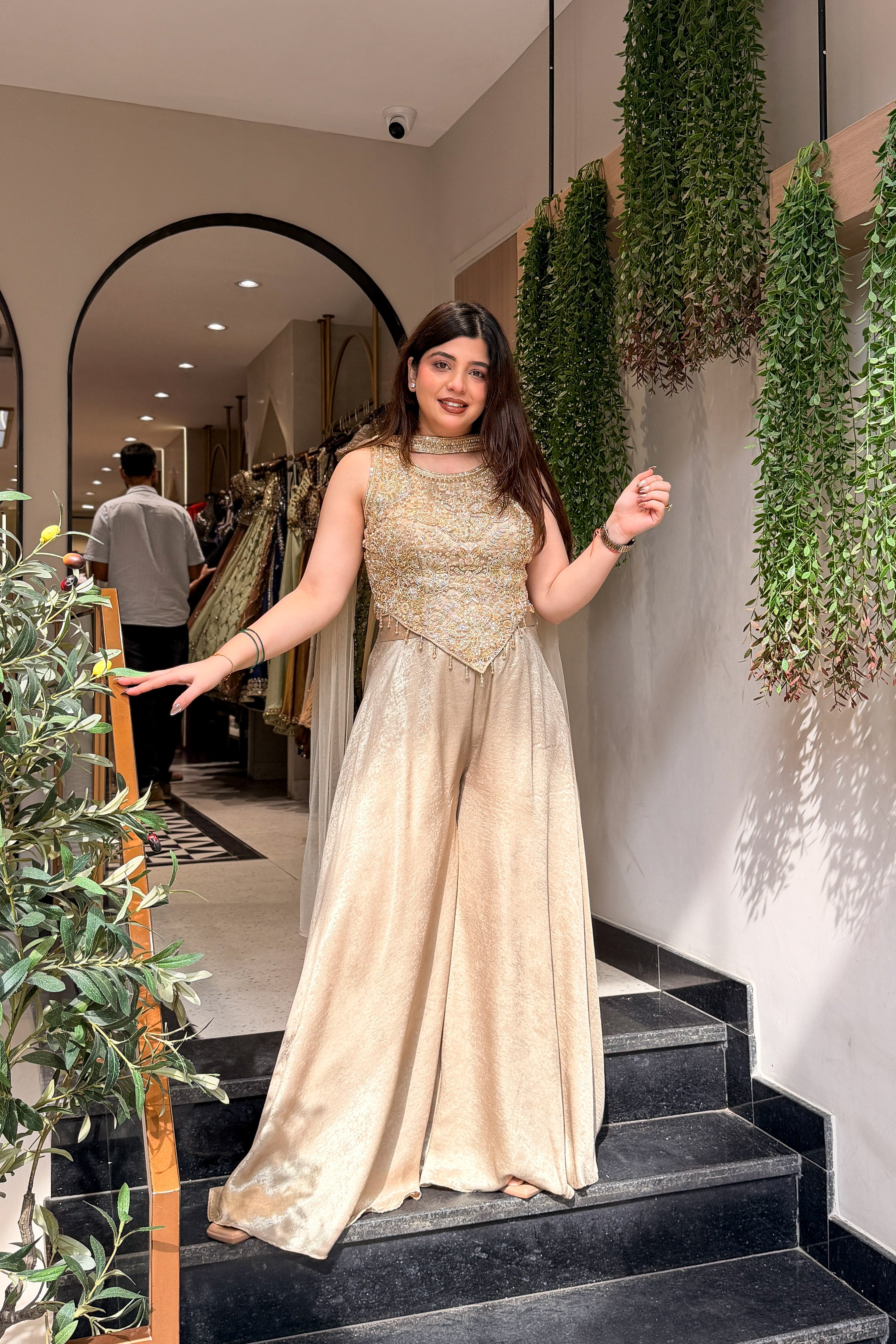 Mahira Hand Embroidered Three Piece Set