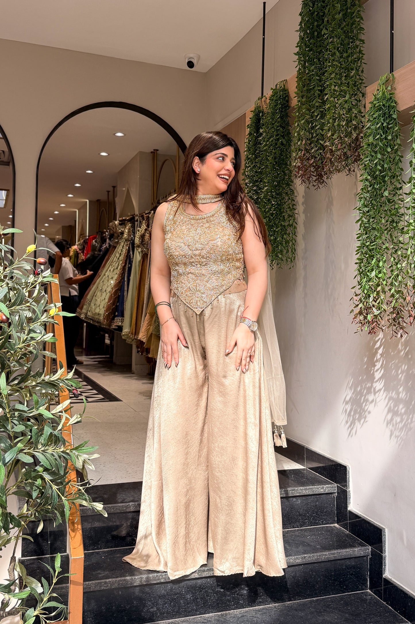 Mahira Hand Embroidered Three Piece Set