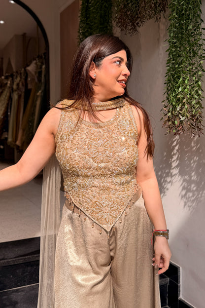 Mahira Hand Embroidered Three Piece Set