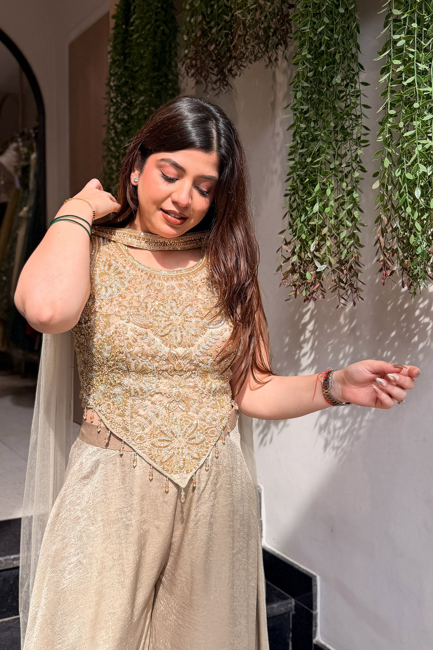 Mahira Hand Embroidered Three Piece Set