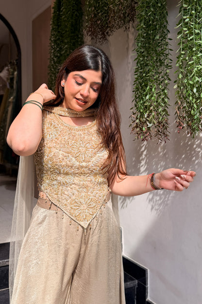 Mahira Hand Embroidered Three Piece Set