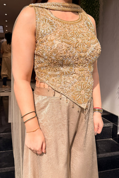 Mahira Hand Embroidered Three Piece Set