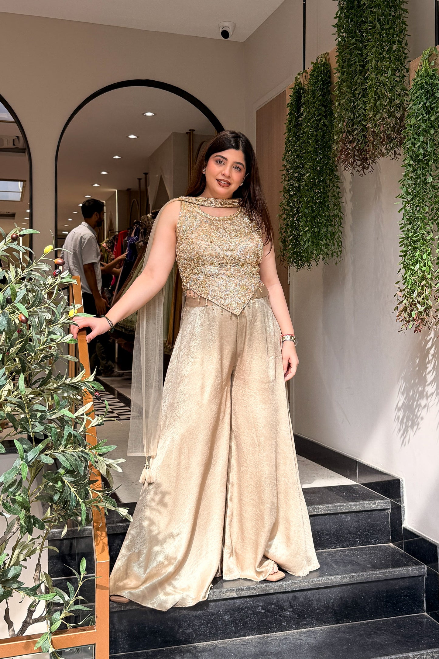 Mahira Hand Embroidered Three Piece Set
