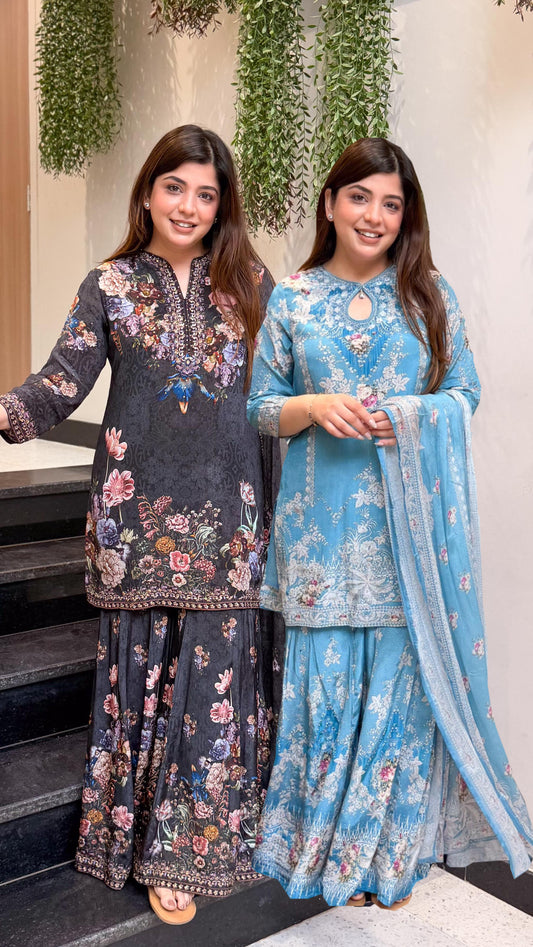 Amala Floral Printed Sharara Set