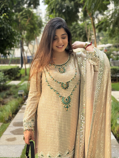 Eshara Hand Embroidered Suit Set