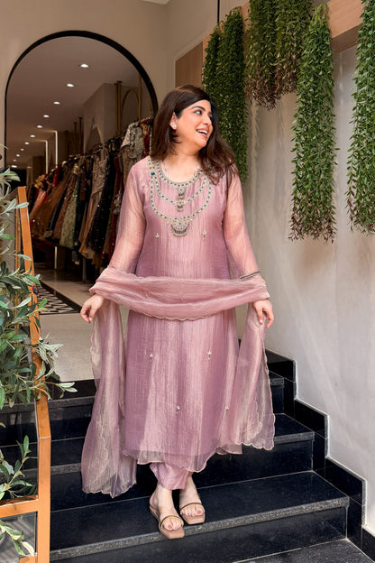 Mahika Hand Embroidered Suit Set