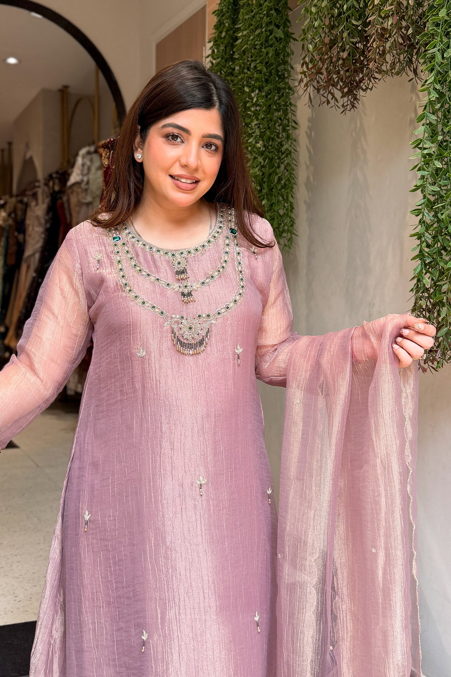 Mahika Hand Embroidered Suit Set