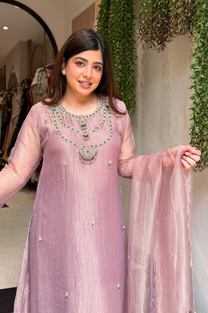 Mahika Hand Embroidered Suit Set