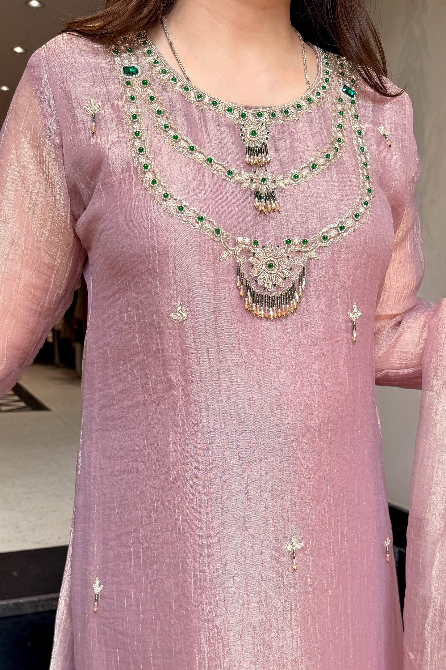 Mahika Hand Embroidered Suit Set
