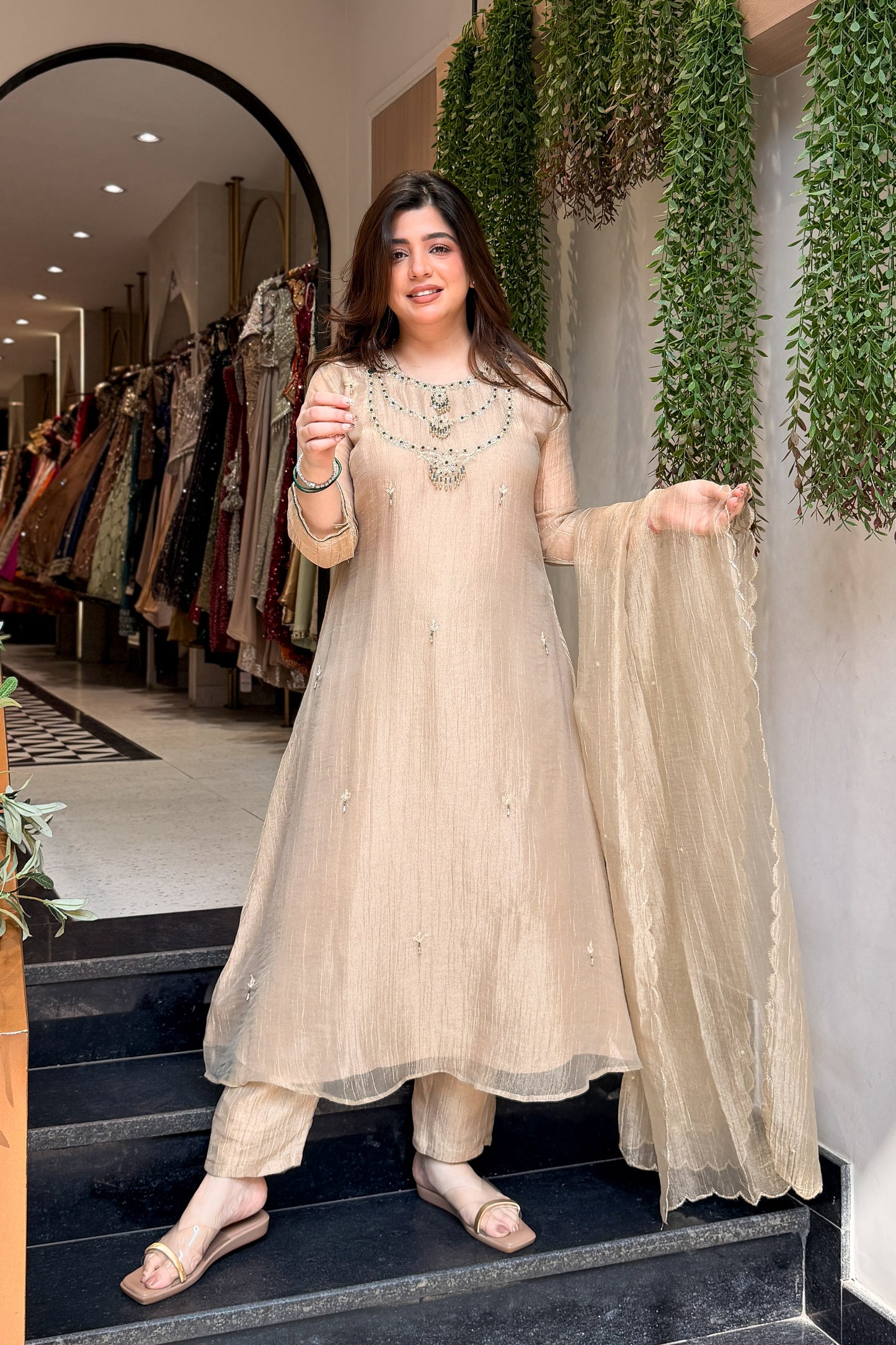Mahika Hand Embroidered Suit Set