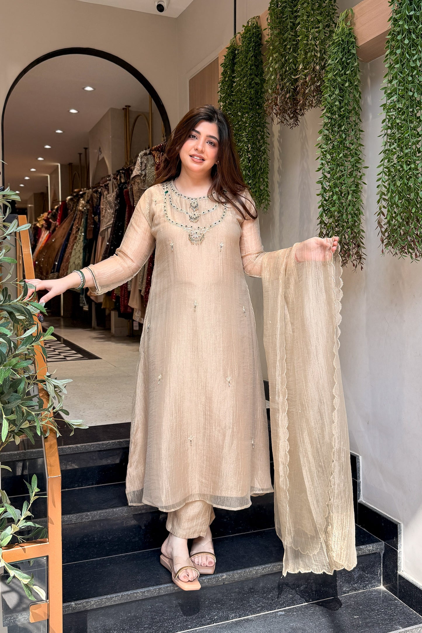 Mahika Hand Embroidered Suit Set
