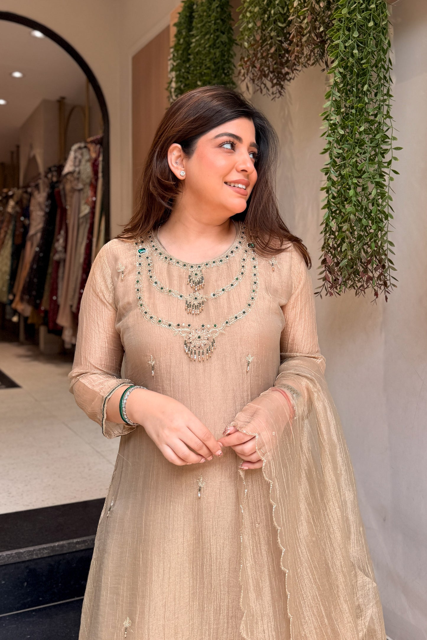 Mahika Hand Embroidered Suit Set