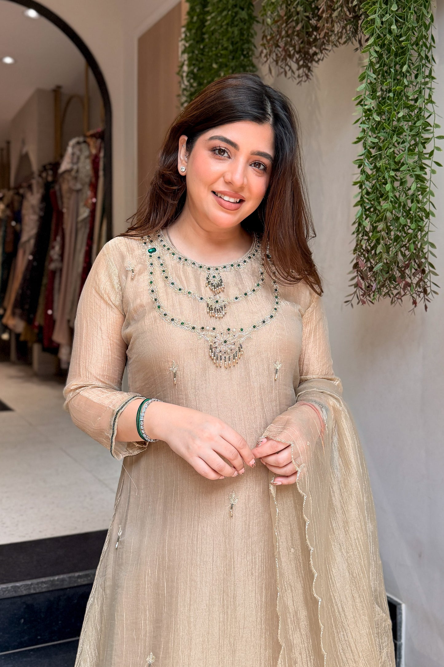 Mahika Hand Embroidered Suit Set
