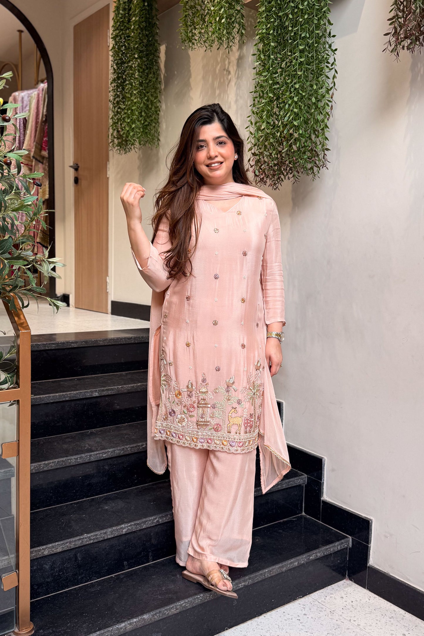 Ridhima Hand Embroidered Suit Set