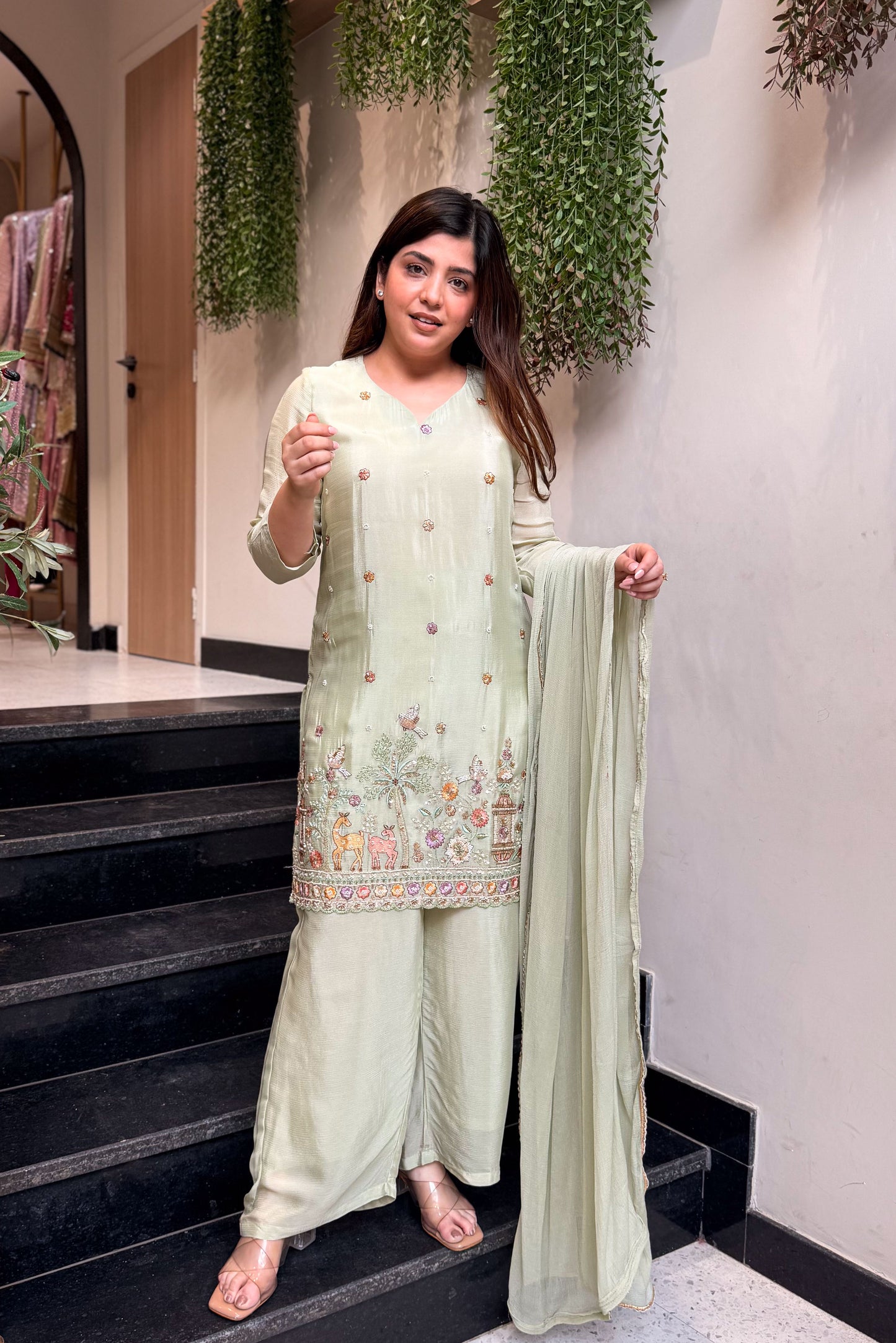 Ridhima Hand Embroidered Suit Set