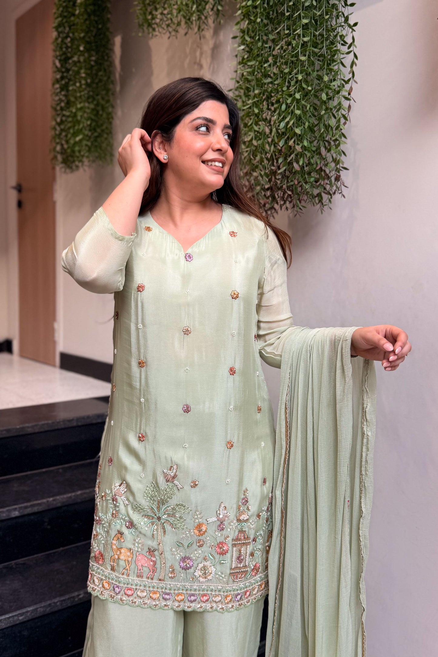 Ridhima Hand Embroidered Suit Set