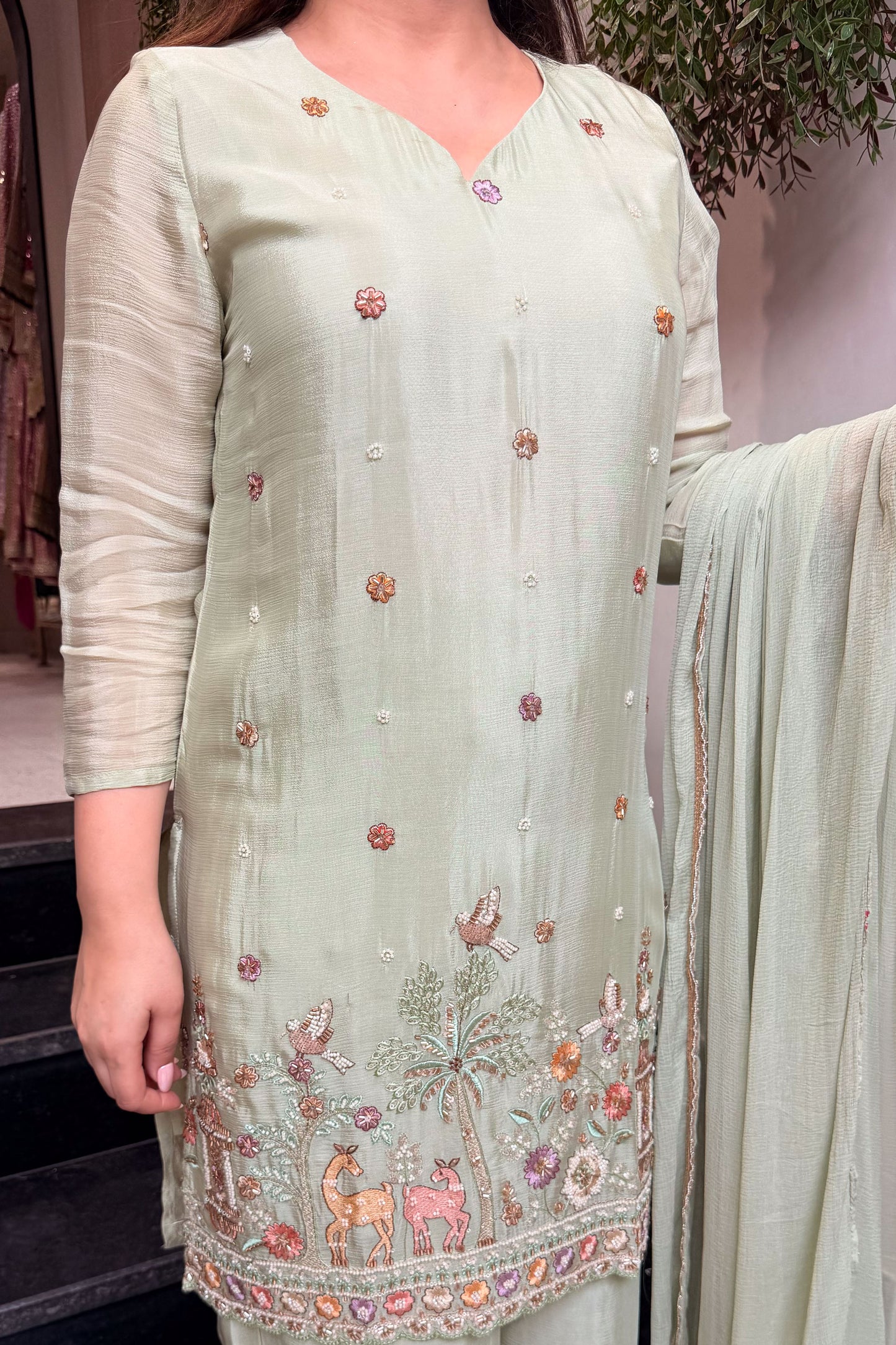 Ridhima Hand Embroidered Suit Set