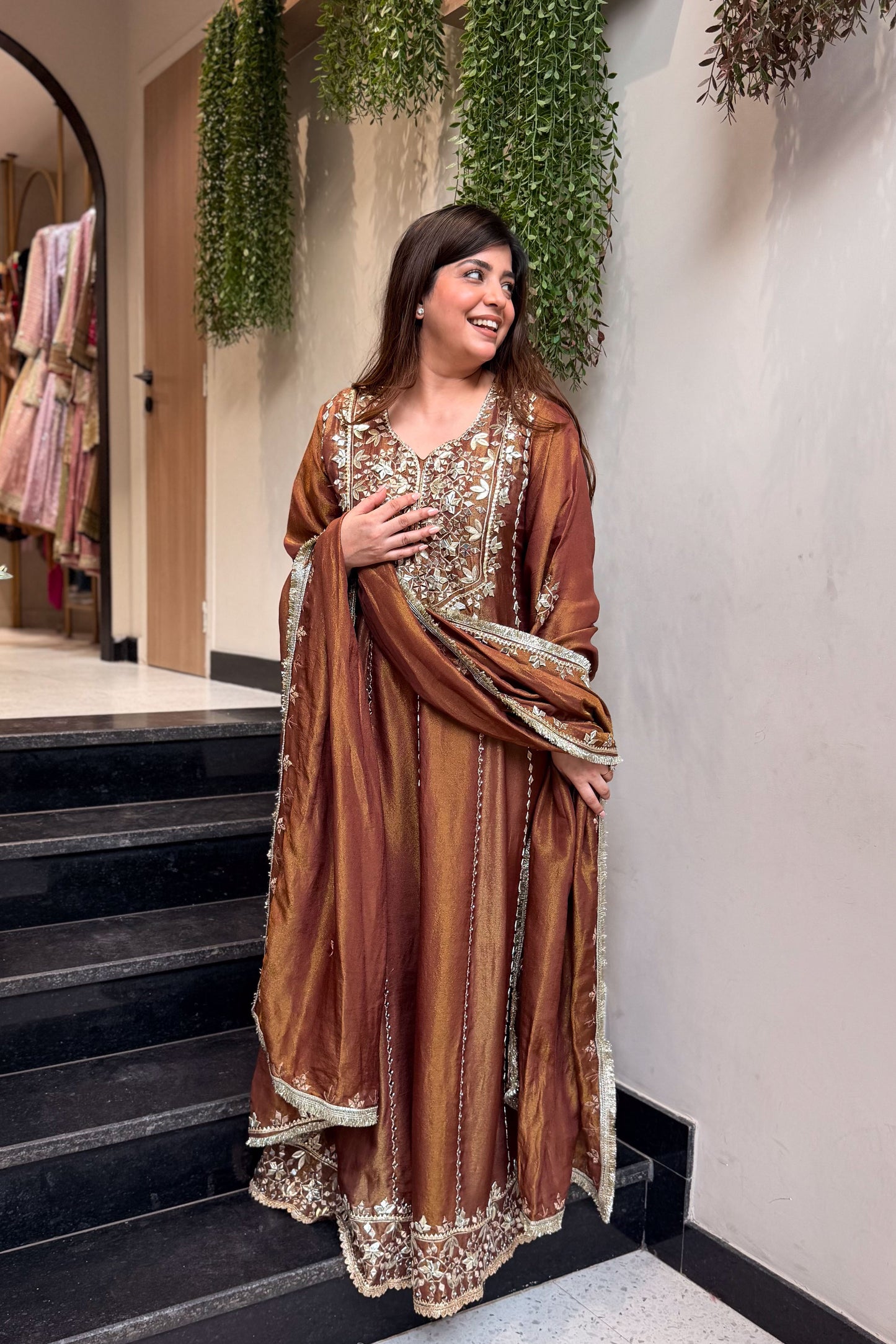 Zoya Gotta And Mirror Detailing Anarkali