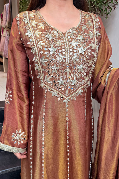 Zoya Gotta And Mirror Detailing Anarkali