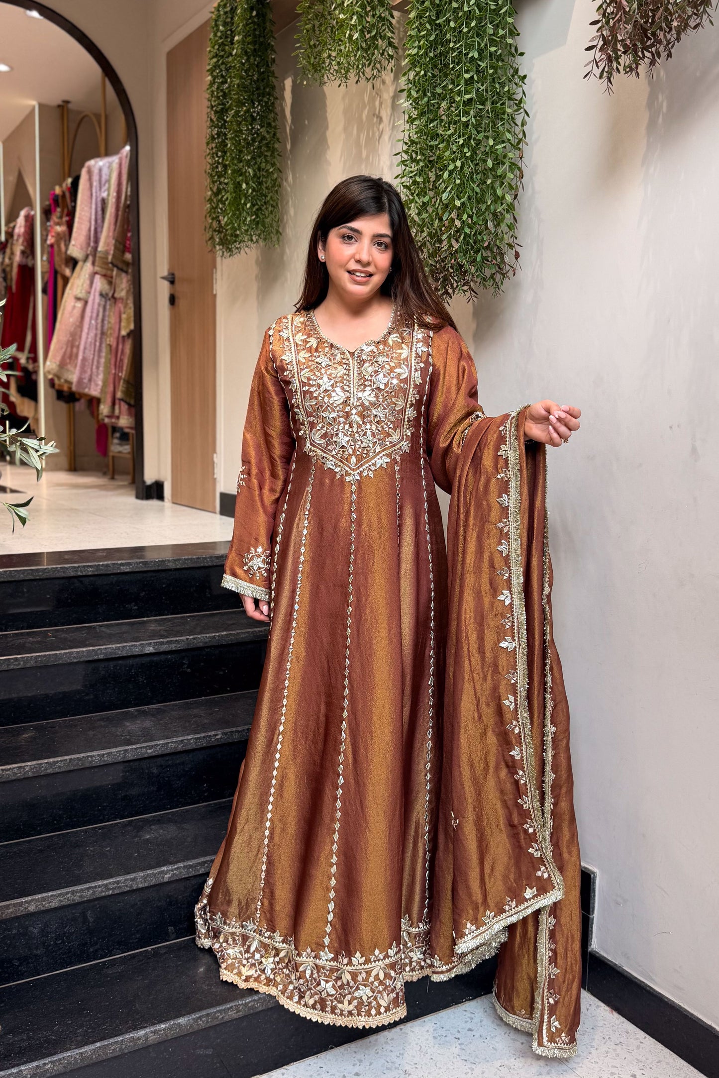 Zoya Gotta And Mirror Detailing Anarkali