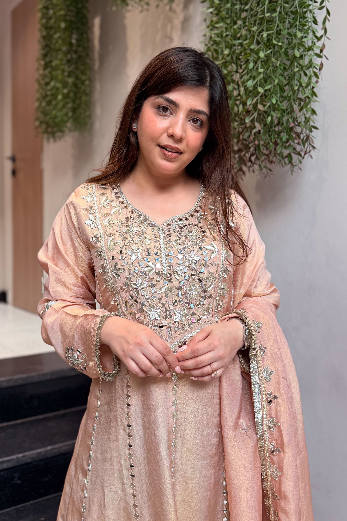 Zoya Gotta And Mirror Detailing Anarkali